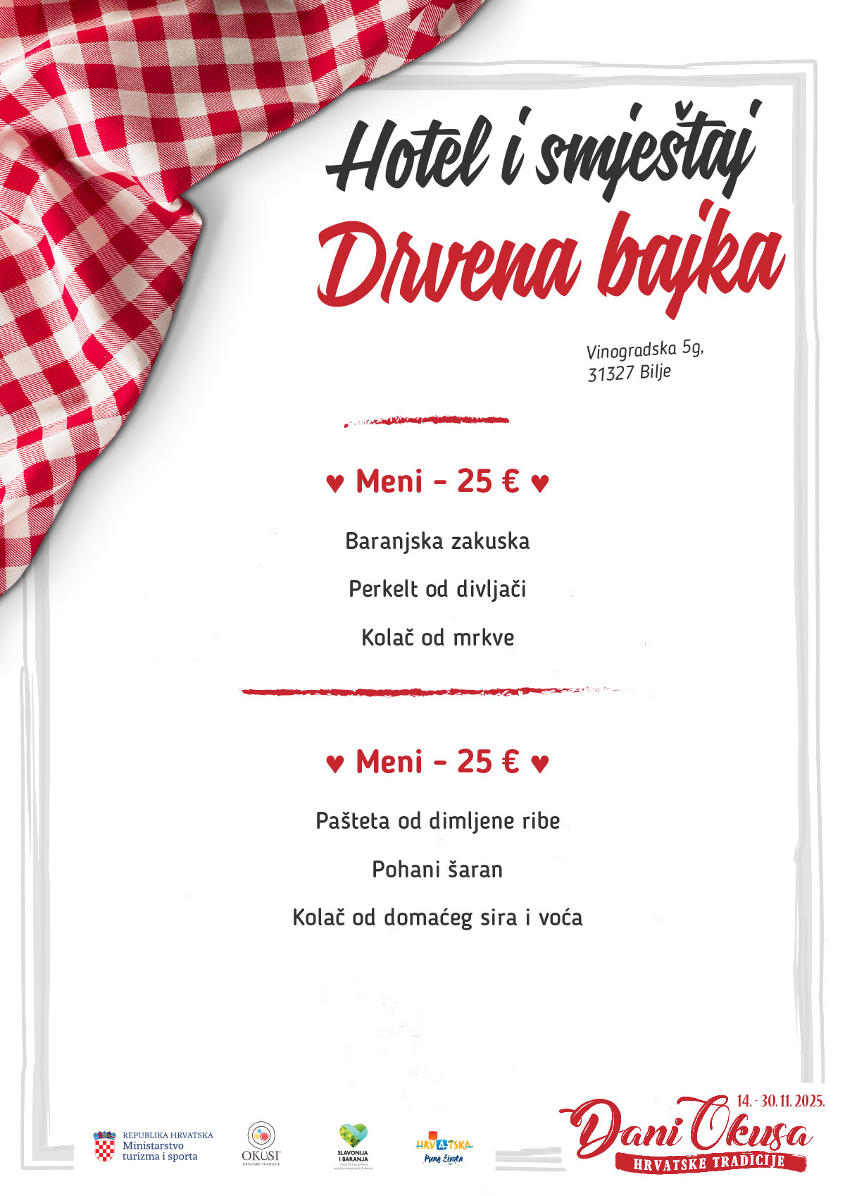 Dani okusa 2025 jelovnik 031 Drvena bajka