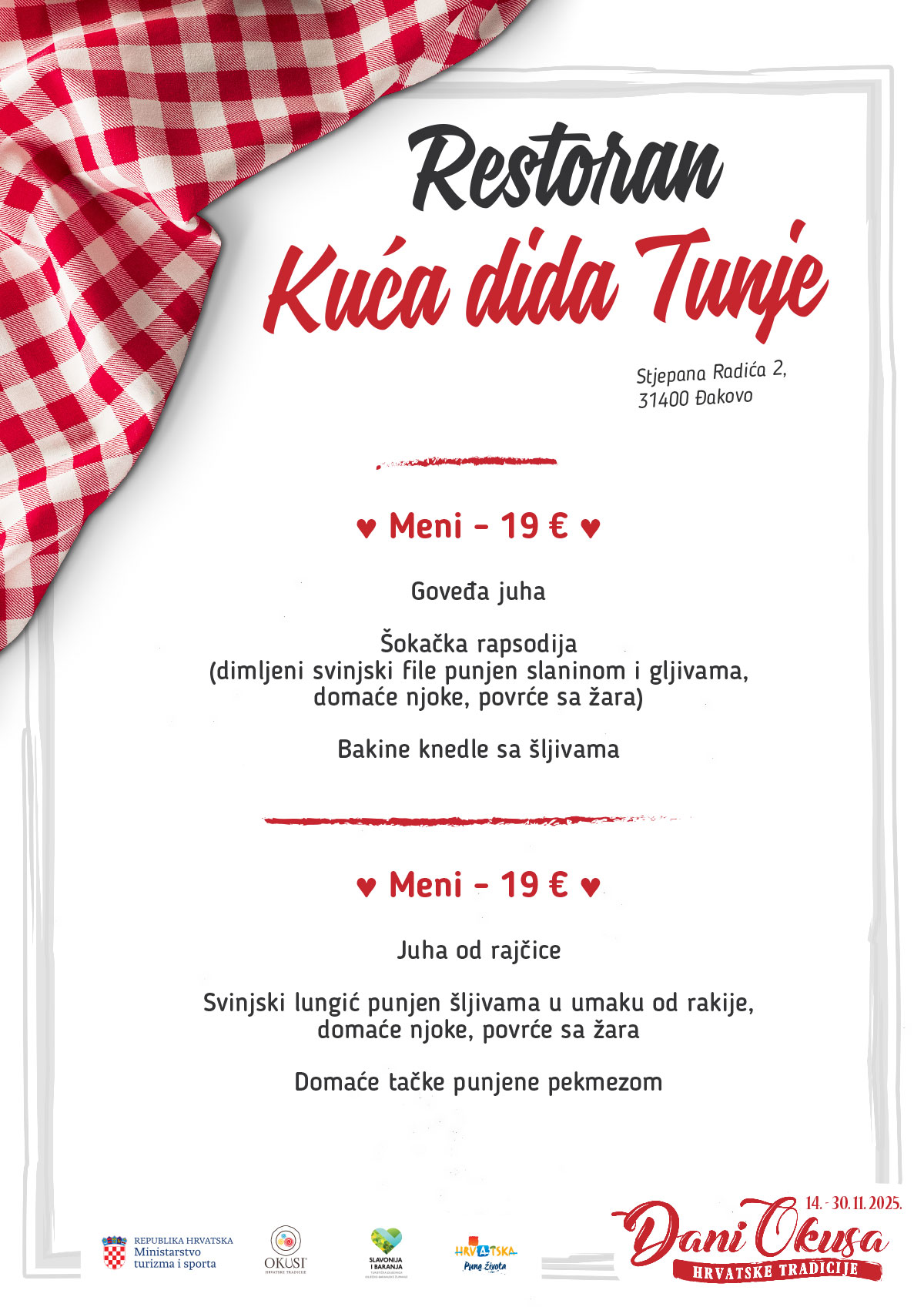 Dani okusa 2025 jelovnik 031 Kuća Dida Tunje