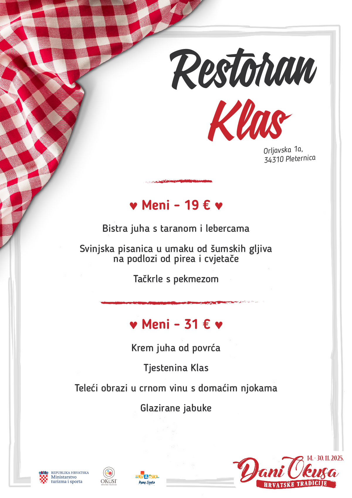 Dani okusa 2025 jelovnik 034 Klas