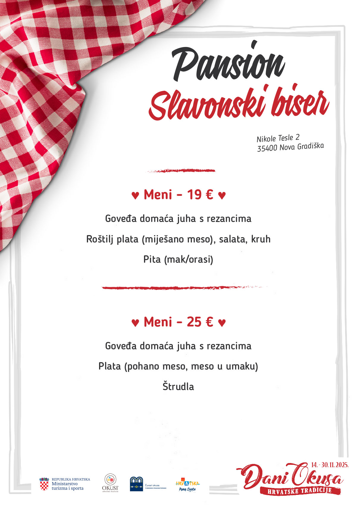 Dani okusa 2025 jelovnik 035 Slavonski biser