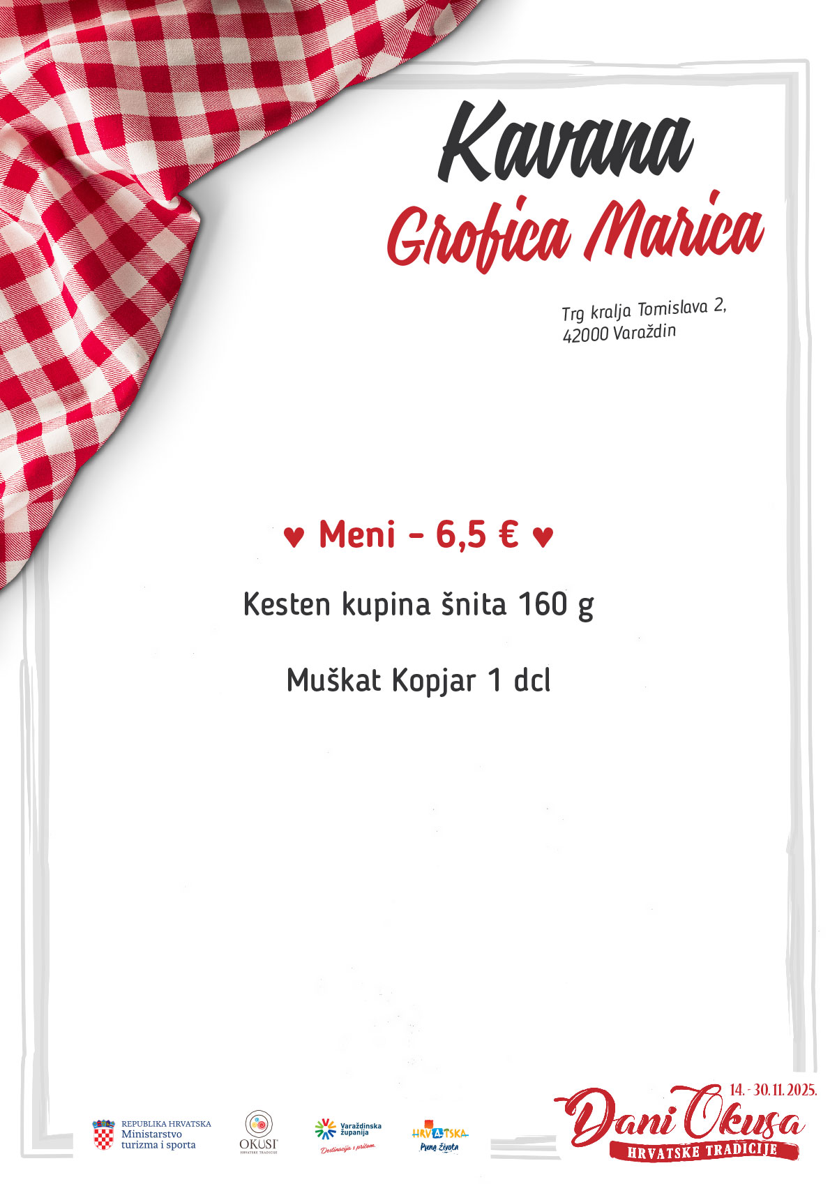 Dani okusa 2025 042 jelovnik Grofica Marica