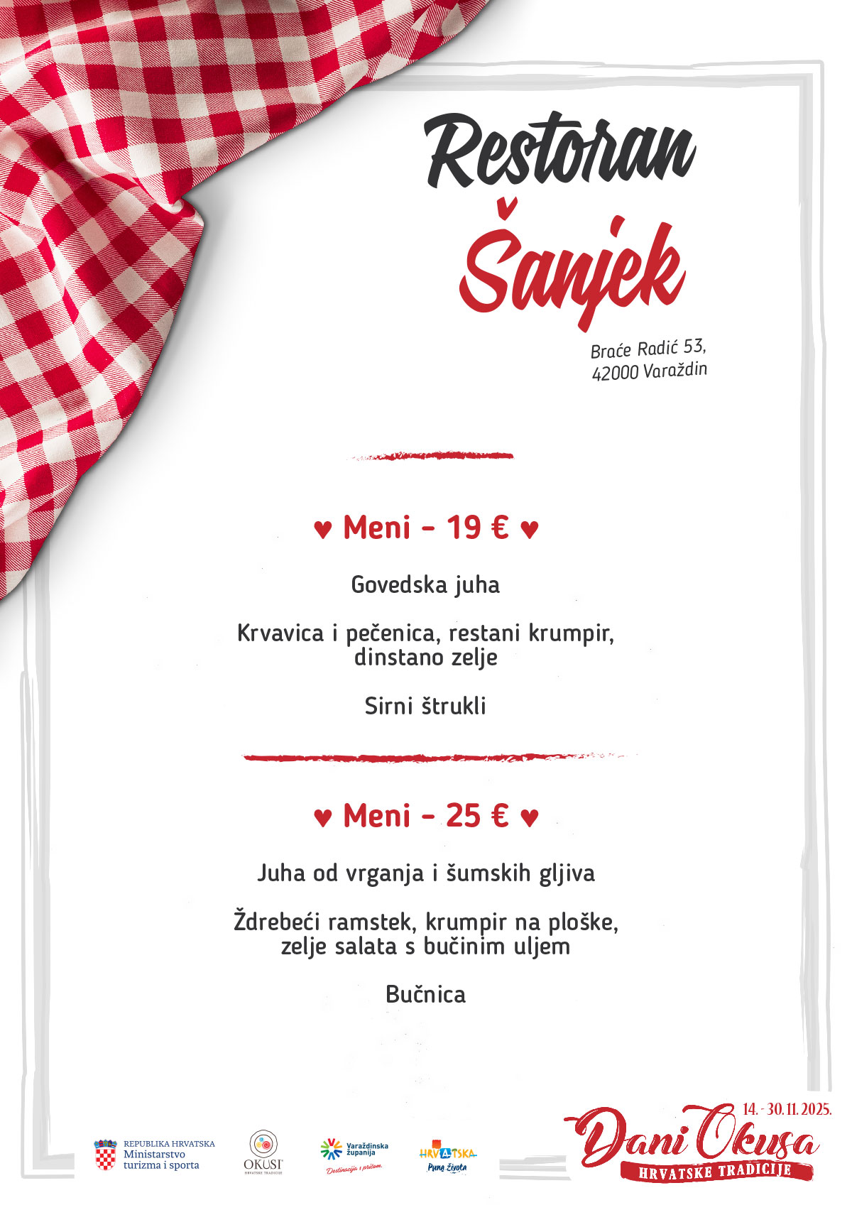 Dani okusa 2025 042 jelovnik Šanjek