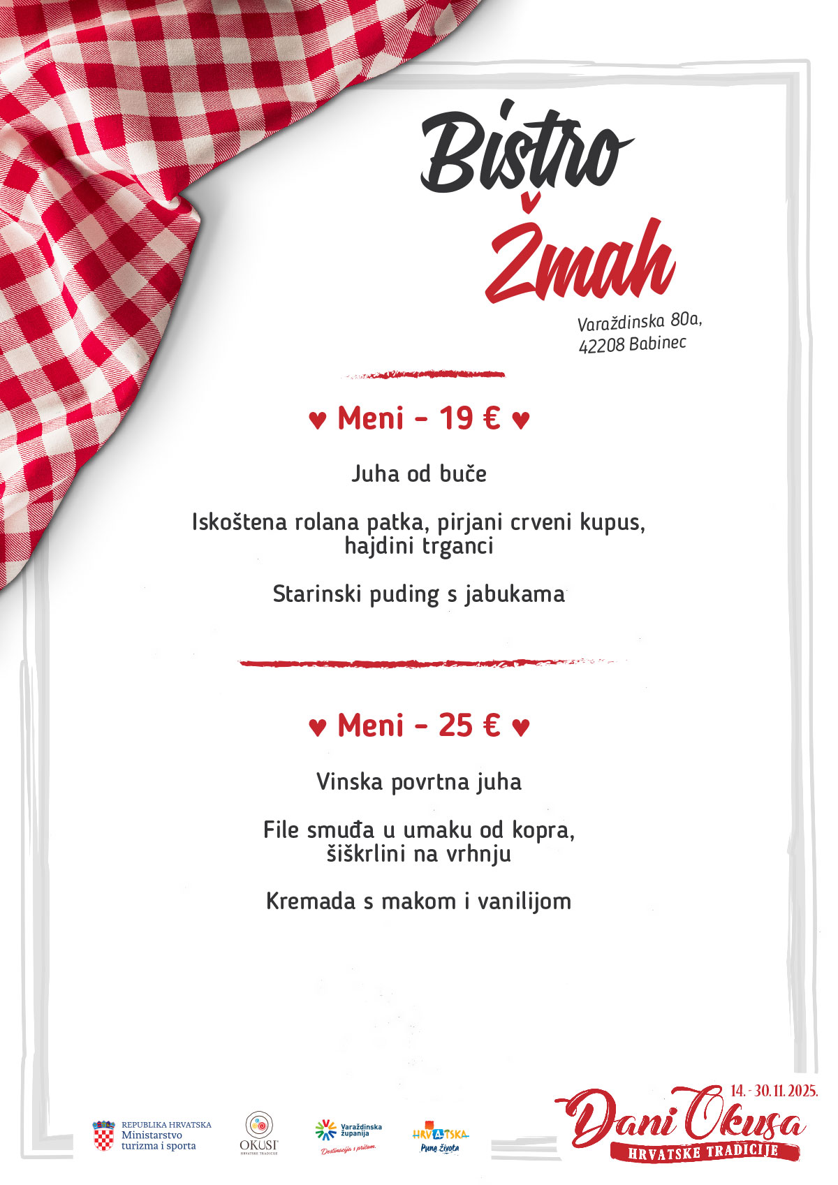 Dani okusa 2025 042 jelovnik Žmah