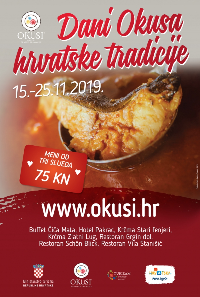 Dani Okusa hrvatske tradicije 15.-25.11. - Okusi zlatne Slavonije